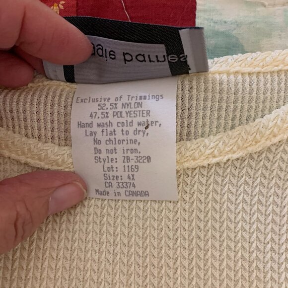 Maggie Barnes Women's Cream Color Dress Blouse, Size 4X - Picture 4 of 4